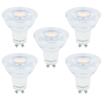Integral GU10 LED Glas Birne PAR16 5, 6W (56W) 6500K (Kühles Tageslicht) Dimmbare Lampe - 5er Pack