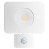 Integral Kompakter Robuster LED-Flutlicht IP65 30W (130W) 4000K (Kaltweiß) Gen II Nicht Dimmbare Lampe + PIR-Sensor - Weiß