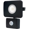 Integral,  kompaktes und robustes LED-Flutlicht IP65 20W (100W) 4000K (kaltweiß) Gen II Nicht dimmbare Lampe + PIR-Sensor - Schwarz