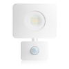 Integral,  kompaktes und robustes LED-Flutlicht IP65 20W (100W) 4000K (kaltweiß) Gen II Nicht dimmbare Lampe + PIR-Sensor - Weiß