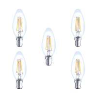 Integral LED Glaskolben B15 4W (36W) 2700K Nicht-Dimmbare Lampe - 5er Pack