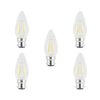 Integral LED Glaskolben B22 2W (25W) 2700K Nicht-Dimmbare Lampe - 5er Pack
