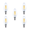 Integral LED Glaskolben E14 4W (36W) 2700K Nicht-Dimmbare Lampe - 5er Pack