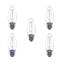 Integral LED Glaskolben E27 2W (25W) 2700K Nicht-Dimmbare Lampe - 5er Pack