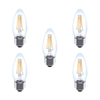 Integral LED Glaskolben E27 4W (40W) 2700K Nicht-Dimmbare Lampe - 5er Pack