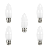 Integral LED Kerze E27 5.5W (40W) 2700K Nicht-dimmbare Matt-Lampe - 5er Pack