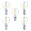 Integral LED Mini Globus aus Glaskolben B14 4W (36W) 2700K Nicht-Dimmbare Lampe - 5er Pack