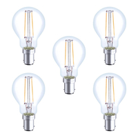 Integral LED Mini Globus aus Glaskolben B15 2W (23W) 2700K Nicht-Dimmbare Lampe - 5er Pack
