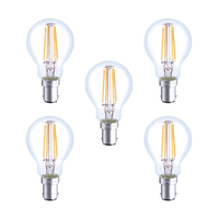 Integral LED Mini Globus aus Glaskolben B15 3, 5 W (30 W) 2700K Dimmbare Lampe - 5er Pack