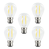 Integral LED Mini Globus aus Glaskolben B22 2W (25W) 2700K Nicht-Dimmbare Lampe - 5er Pack