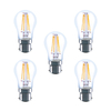 Integral LED Mini Globus aus Glaskolben B22 4.5W (40W) 2700K Dimmbare Lampe - 5er Pack