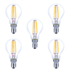 Integral LED Mini Globus aus Glaskolben E14 4W (36W) 2700K Nicht-Dimmbare Lampe - 5er Pack