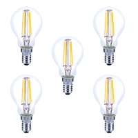 Integral LED Mini Globus aus Glaskolben E14 4W (36W) 2700K Nicht-Dimmbare Lampe - 5er Pack