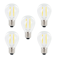 Integral LED Mini Globus aus Glaskolben E27 2W (25W) 2700K Nicht-Dimmbare Lampe - 5er Pack