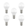 Integral LED Mini Globus B15 3.1W (25W) 2700K Nicht dimmbare Mattlampe - 5er Pack