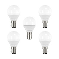 Integral LED Mini Globus B15 3.1W (25W) 2700K Nicht dimmbare Mattlampe - 5er Pack