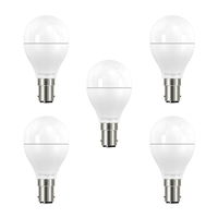 Integral LED Mini Globus B15 5.5W (40W) 2700K Nicht dimmbare Mattlampe - 5er Pack