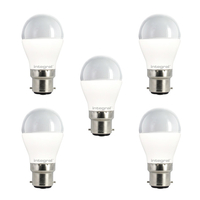 Integral LED Mini Globus B22 5.5W (40W) 2700K Nicht dimmbare Mattlampe - 5er Pack