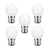 Integral LED Mini Globus B22 6.2W (40W) 2700K Dimmbare Mattlampe - 5er Pack