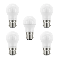Integral LED Mini Globus B22 7.5W (60W) 2700K Nicht dimmbare Mattlampe - 5er Pack