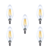 Integral LED Vollglaskerzenlampe E14 3.5W (31W) 2700K Dimmbare Lampe - 5er Pack