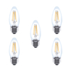 Integral LED Vollglaskerzenlampe E27 4.5W (40W) 2700K Dimmbare Lampe - 5er Pack