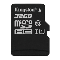 Kingston 32GB Micro SDHC Karte Class 10 UHS-1 (exkl. Adapter) - 45MB/s