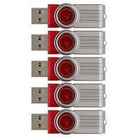 Kingston 8GB DataTraveler 101 G2 USB Stick 5er Pack - Rot