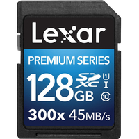 Lexar 128GB Premium II 300x SDXC UHS-I U1 Karte - Class 10