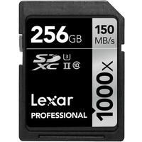 Lexar 256GB Professional 1000x SD (SDXC) Karte UHS-II U3 - 150MB/s