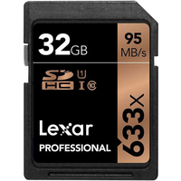 Lexar Professional 32GB SD (SDHC) Class 10 UHS-3 633X 95MB/s Speicherkarte