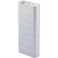 LOVE M.E Charge Me 20000mAh 2.1A Portable Power Bank - Silber