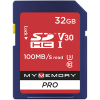 MyMemory 32GB V30 PRO High Speed SD Karte (SDHC) UHS-1 U3 - 100MB/s