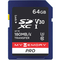 MyMemory 64GB V30 PRO SD-Karte (SDXC) UHS-I U3 - 180MB/s