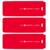 MyMemory PLUS 64GB 1200MB/s USB 3.0 Flash-Laufwerk - Rot - 3er Pack