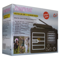 Omega SW-4 AM/FM/LW/SW1-7 10 Band Radio