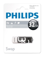 Philips 32GB Vivid Edition 2.0 USB Stick - Weiß/Grau