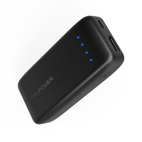 RAVPower 2.4A 6700mAh Tragbare Power Bank - Schwarz