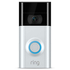 Ring Video-Türklingel V2 Alexa HD,  2-Wege Gespräch und WLAN - Satin Nickel