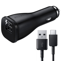 Samsung 2A Autoladegerät + USB-C Datenladekabel - Schwarz FFP
