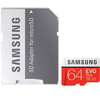 Samsung 64GB Evo Plus Micro SD Karte (SDXC) + Adapter - 100MB/s