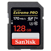 SanDisk 128 GB Extreme PRO V30 SD-Karte (SDXC) UHS-I U3 - 170 MB/s