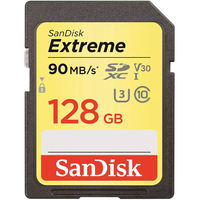 SanDisk 128 GB Extreme V30 SD Karte (SDXC) UHS-I U3 - 90 MB / s