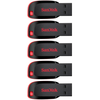 SanDisk 16GB Cruzer Blade USB Stick Schwarz - 5er Pack