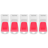 SanDisk 16GB Cruzer Edge USB Stick Weiß und Pink - 5er Pack