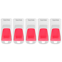 SanDisk 16GB Cruzer Edge USB Stick Weiß und Pink - 5er Pack