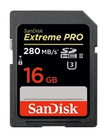 SanDisk 16GB Extreme Pro SD (SDHC) Karte UHS-II 280MB/s