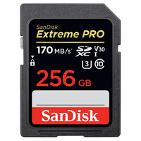 SanDisk 256 GB Extreme PRO V30 SD-Karte (SDXC) UHS-I U3 - 170 MB/s