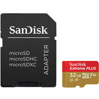 SanDisk 32GB Extreme Plus Micro SD Karte (SDHC) UHS-I + Adapter - 100MB/s