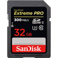 SanDisk 32GB Extreme PRO SD Karte (SDHC) UHS-II U3 - 300MB / s